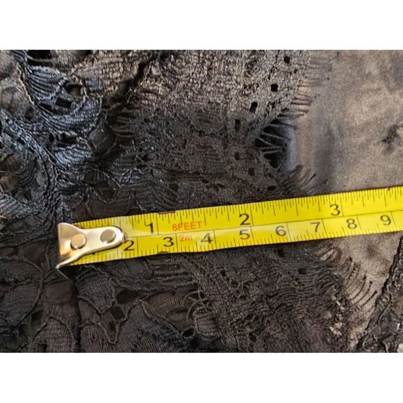 Anthropologie Womens 4 Black Long Sleeve Lace Shorts Romper NWT - Picture 14 of 16